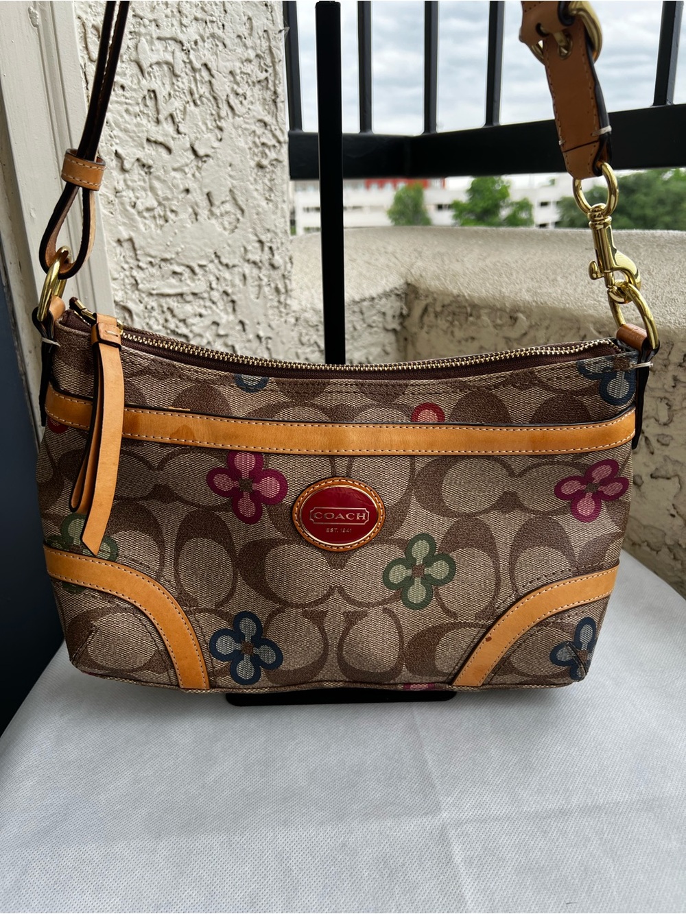 Coach PeytonSignature Clover East West Bag